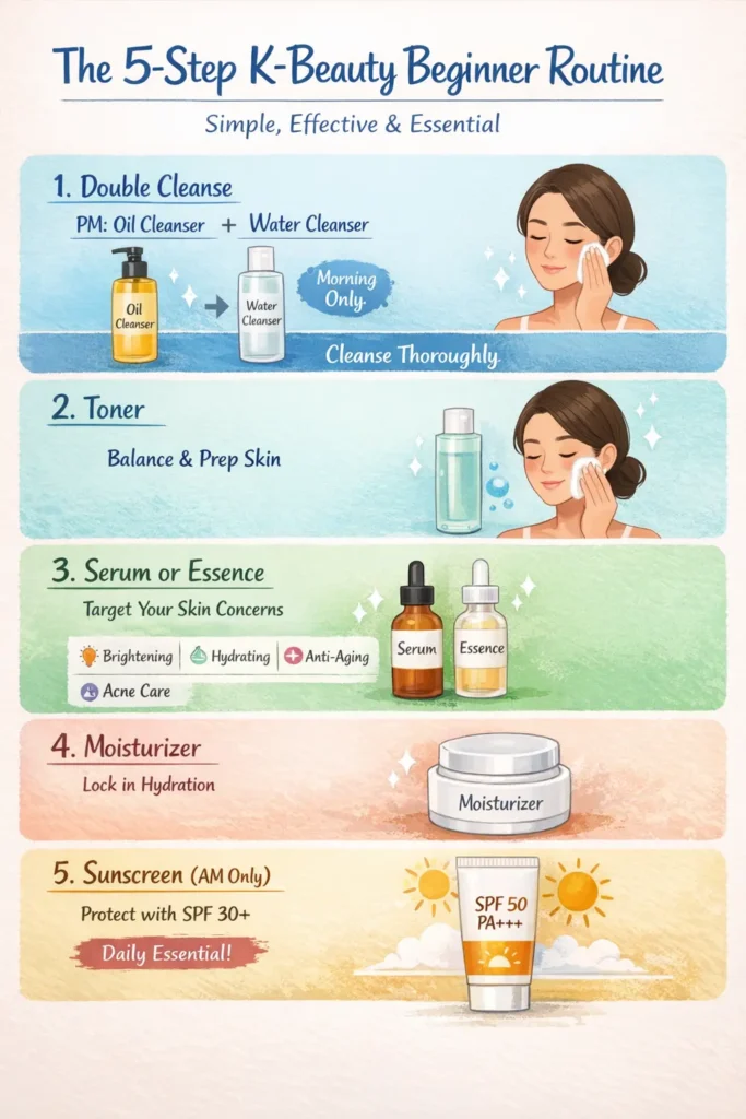 The 5-Step K-Beauty Beginner Routine