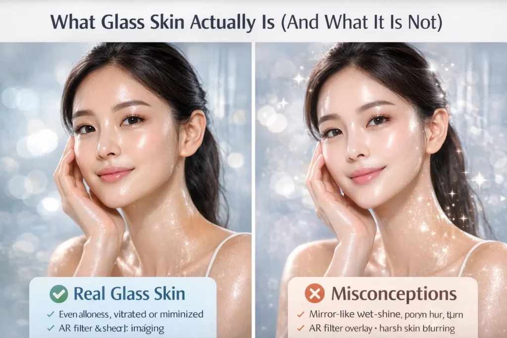 What Glass Skin Actually Is (And What It Is Not)
