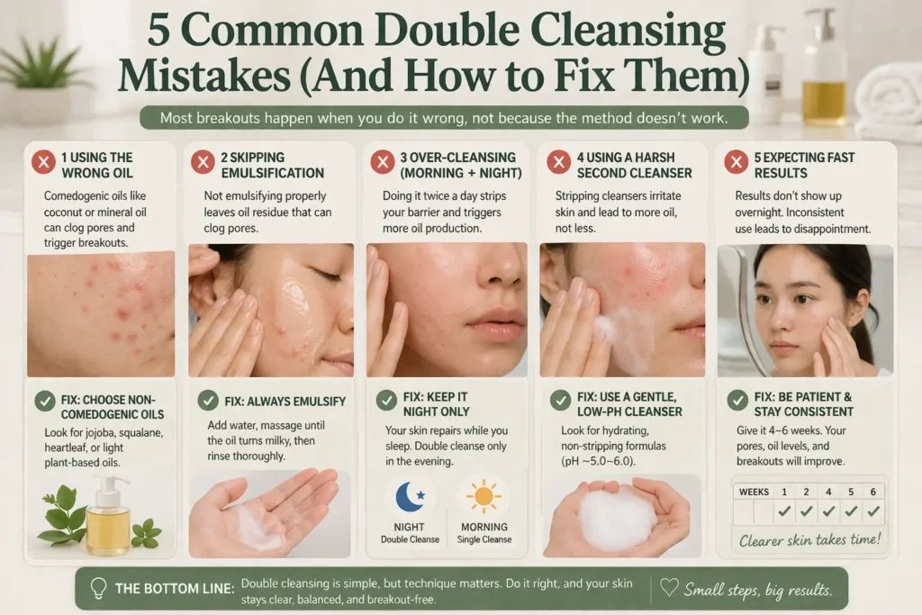 5 Common Double Cleansing Mistakes (And How to Fix Them)