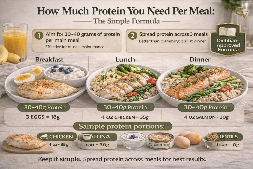 How Much Protein You Need Per Meal The Simple Formula