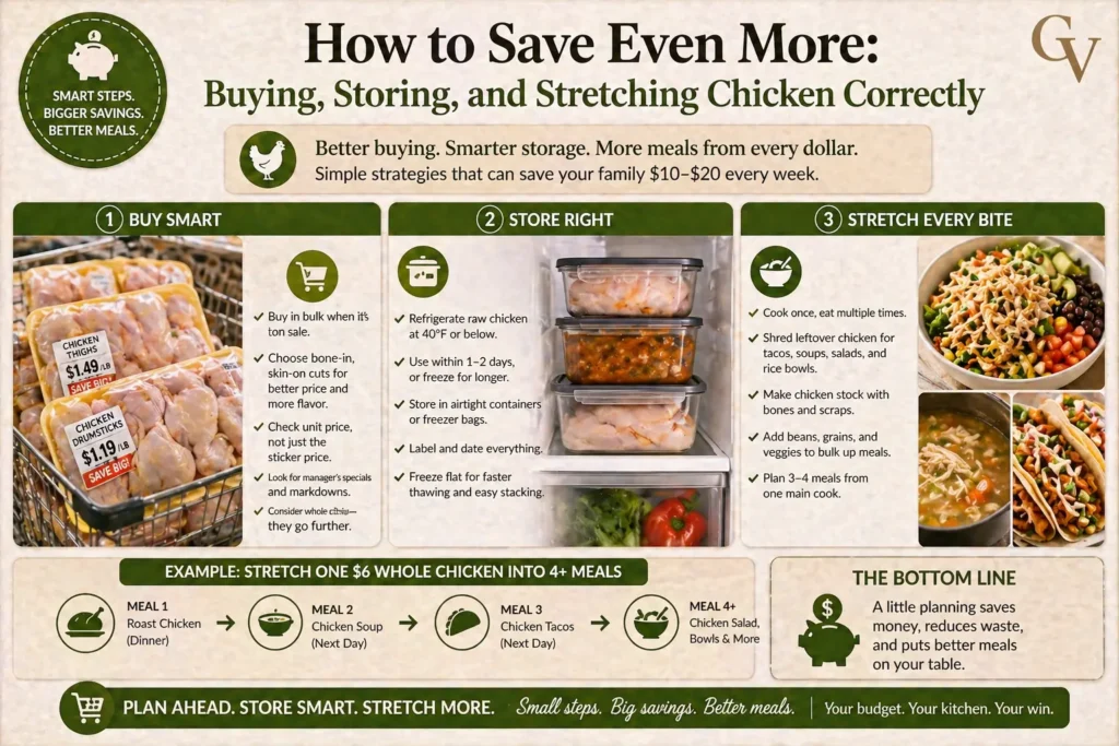 How to Save Even More Buying, Storing, and Stretching Chicken Correctly