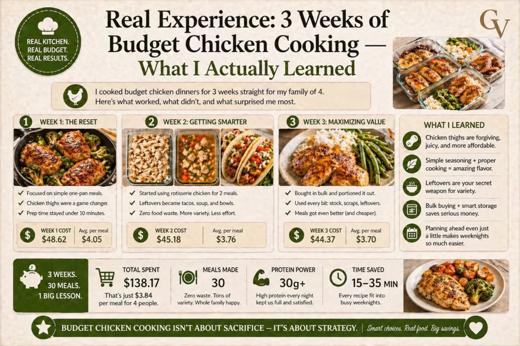 Real Experience 3 Weeks of Budget Chicken Cooking — What I Actually Learned