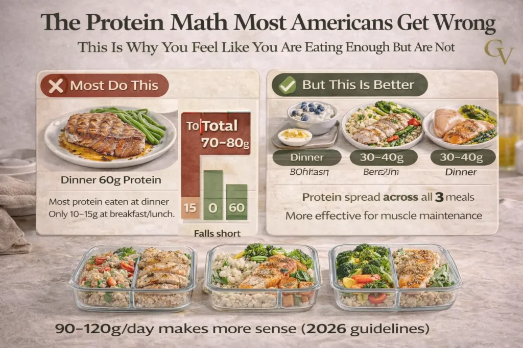 The Protein Math Most Americans Get Wrong (This Is Why You Feel Like You Are Eating Enough But Are Not)